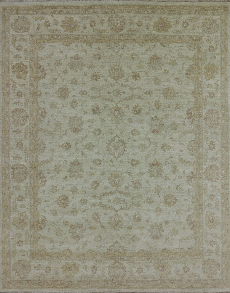 Oriental 8'x10' Ivory Tone on Tone Peshawar Rug, MC548
