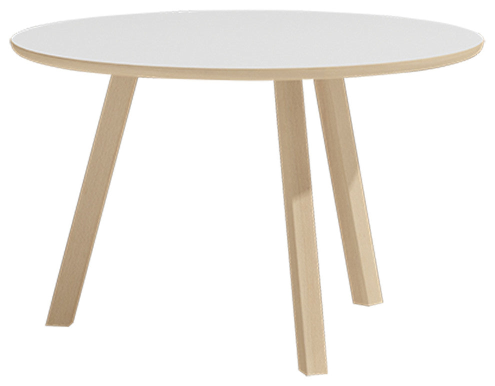 Oslo End Table, White, Gloss