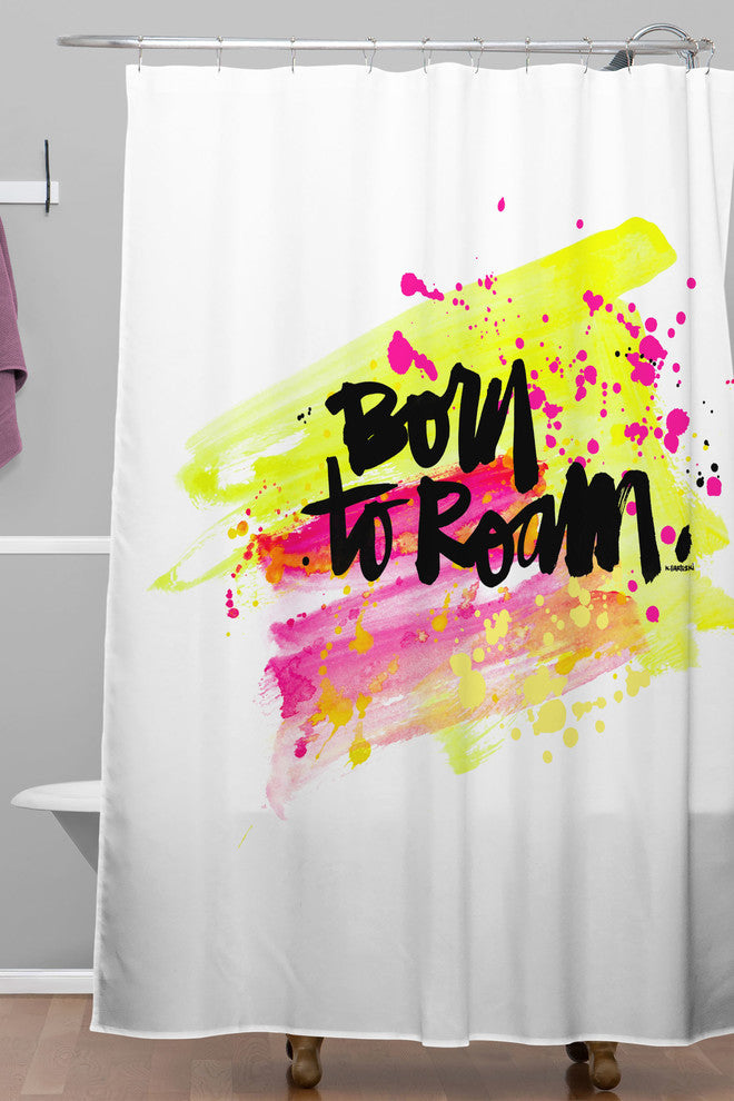 Deny Designs Kal Barteski Born To Roam Shower Curtain