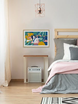 "Come the Summer Time" Framed Painting Print, 18"x12"