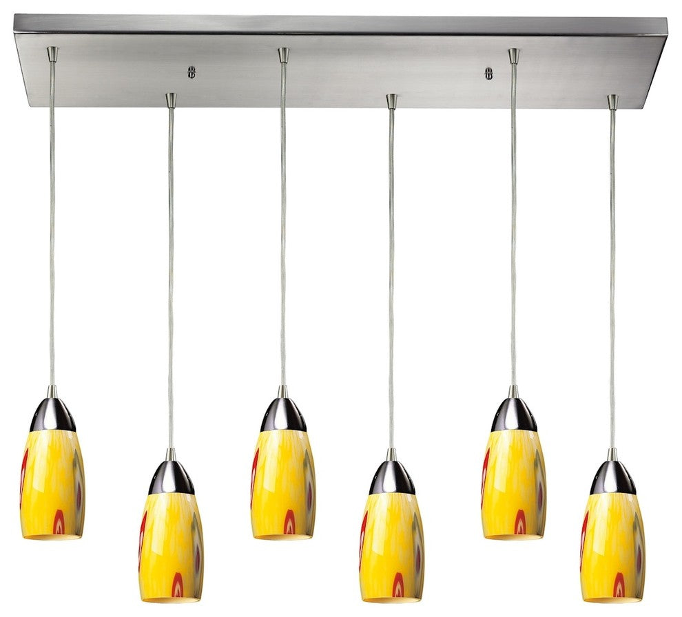 Elk Lighting 110-6RC-YW Milan 6-Light Pendant Light