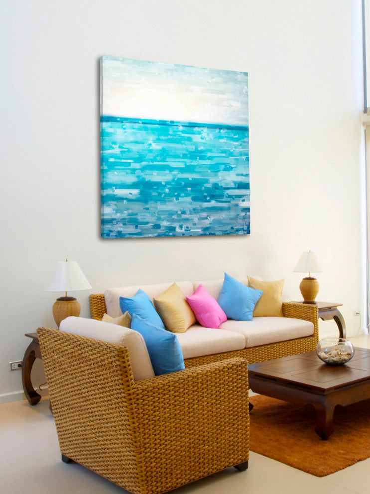 "Ana Maria Island" Print on Canvas, 48"x48"