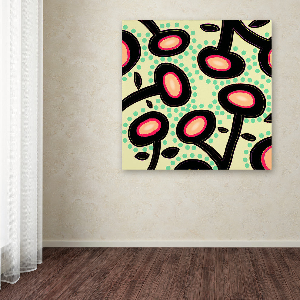 ''Mon Jardin'' Canvas Art by Sylvie Demers