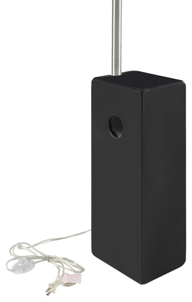 Modern Contemporary Living Room Cube Floor Lamp Black