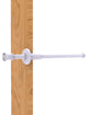 Carolina Crystal Retractable Pullout Garment Rod, Matte White
