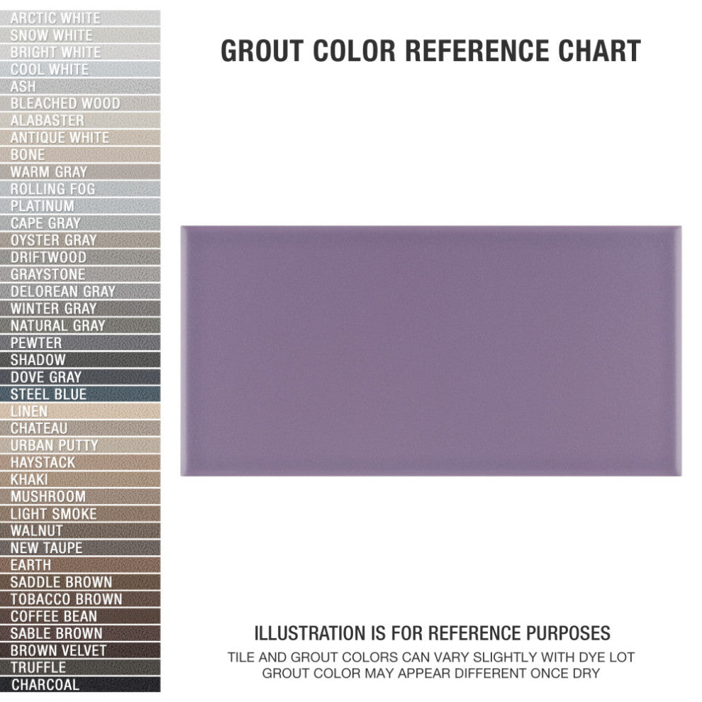 Projectos Matte Ceramic Floor and Wall Tile, Violet Purple