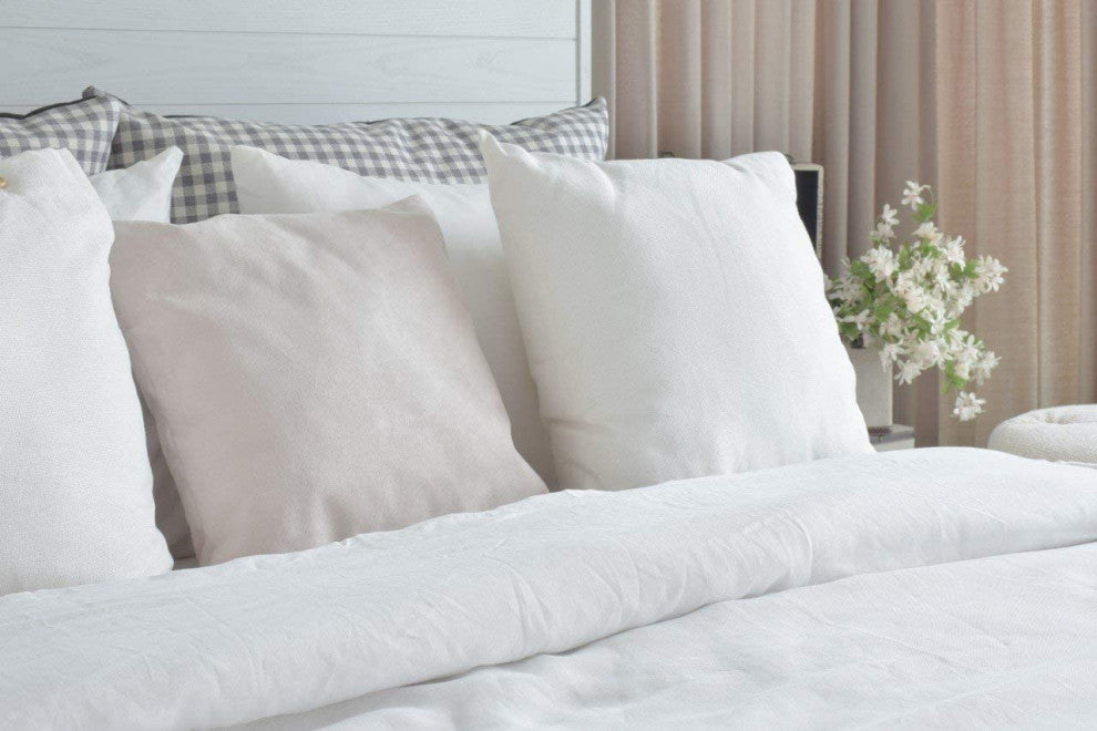 A1HC Sterilized Feather Down Extra Fluff and Durable Pillow Insert, Set of 2