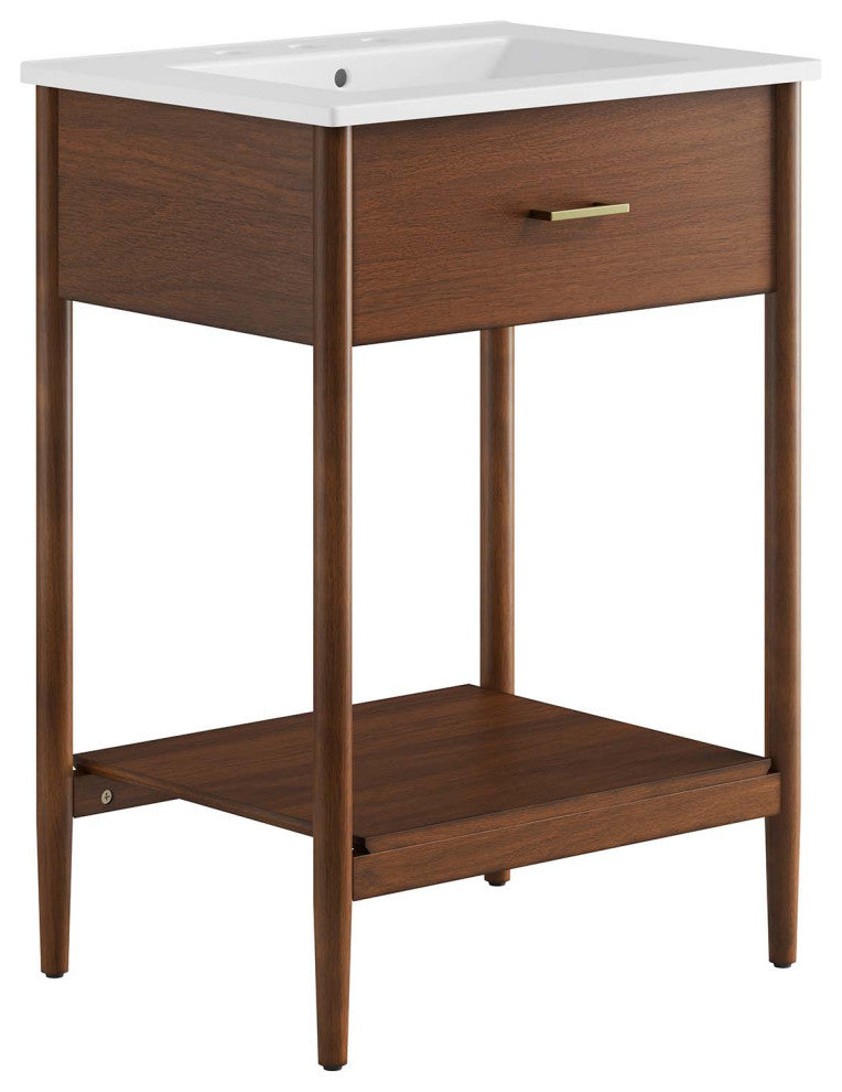 Zaire 24" Bathroom Vanity - Walnut White