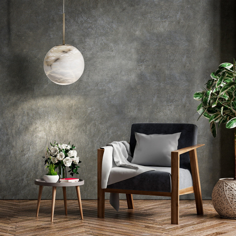 Kepler 1 Light LED Pendant, Gold