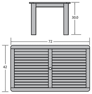 Rectangle Dining Table, Eucalyptus