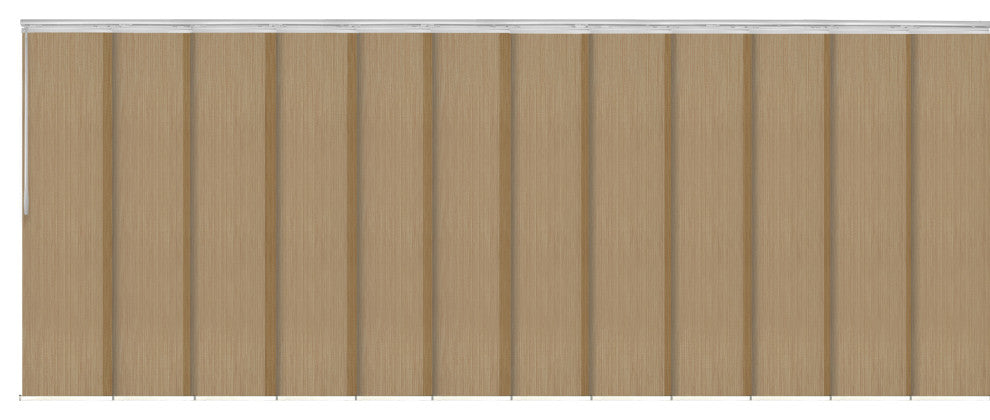 Anders 12-Panel Track Extendable Vertical Blinds 140-260"W