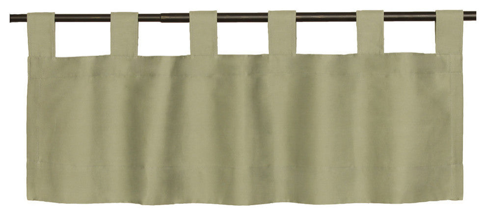 Thermalogic Weather Insulated Cotton Fabric Tab Valance Sage