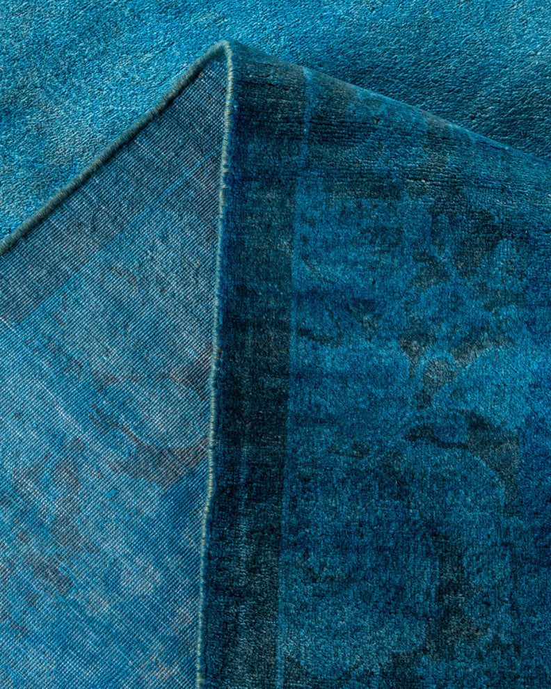 Fine Vibrance, One-of-a-Kind Handmade Area Rug Blue, 17'4"x12'4"