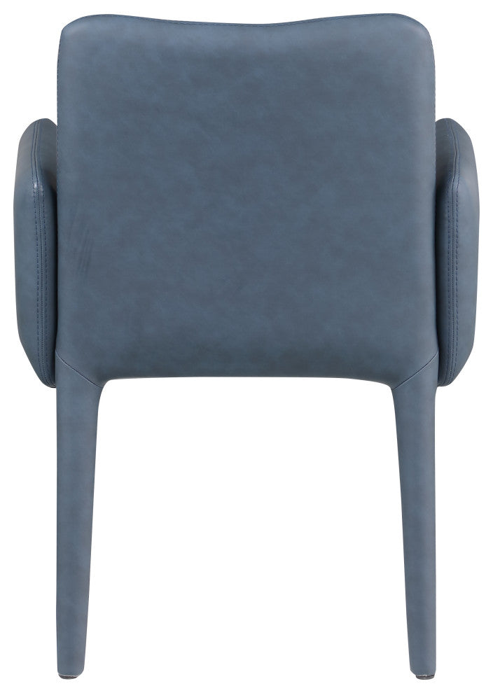Pelle Faux Leather Accent/Dining Chair, Navy