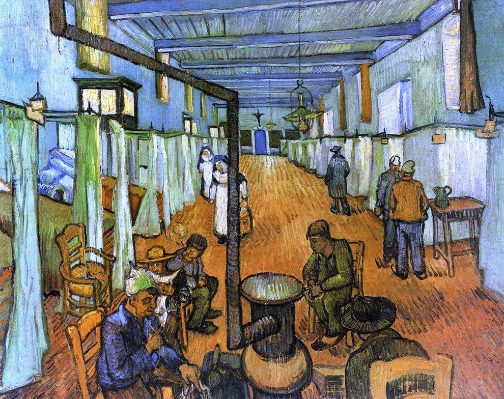 Vincent Van Gogh Ward in the Hospital at Arles Wall Decal