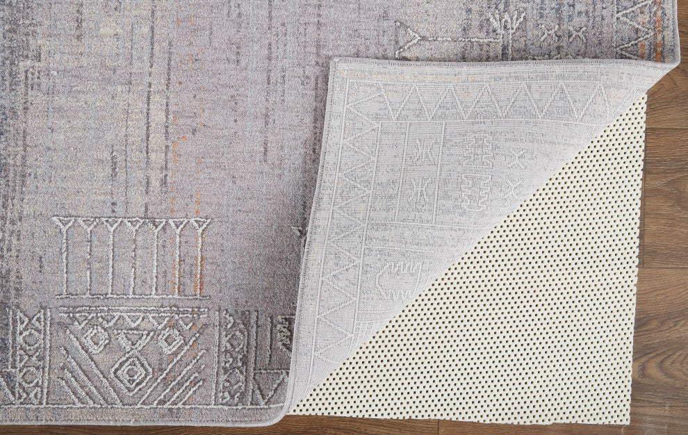 Weave & Wander Edwardo Rug, Gray/Ivory, 1'-8" X 2'-10" Rug