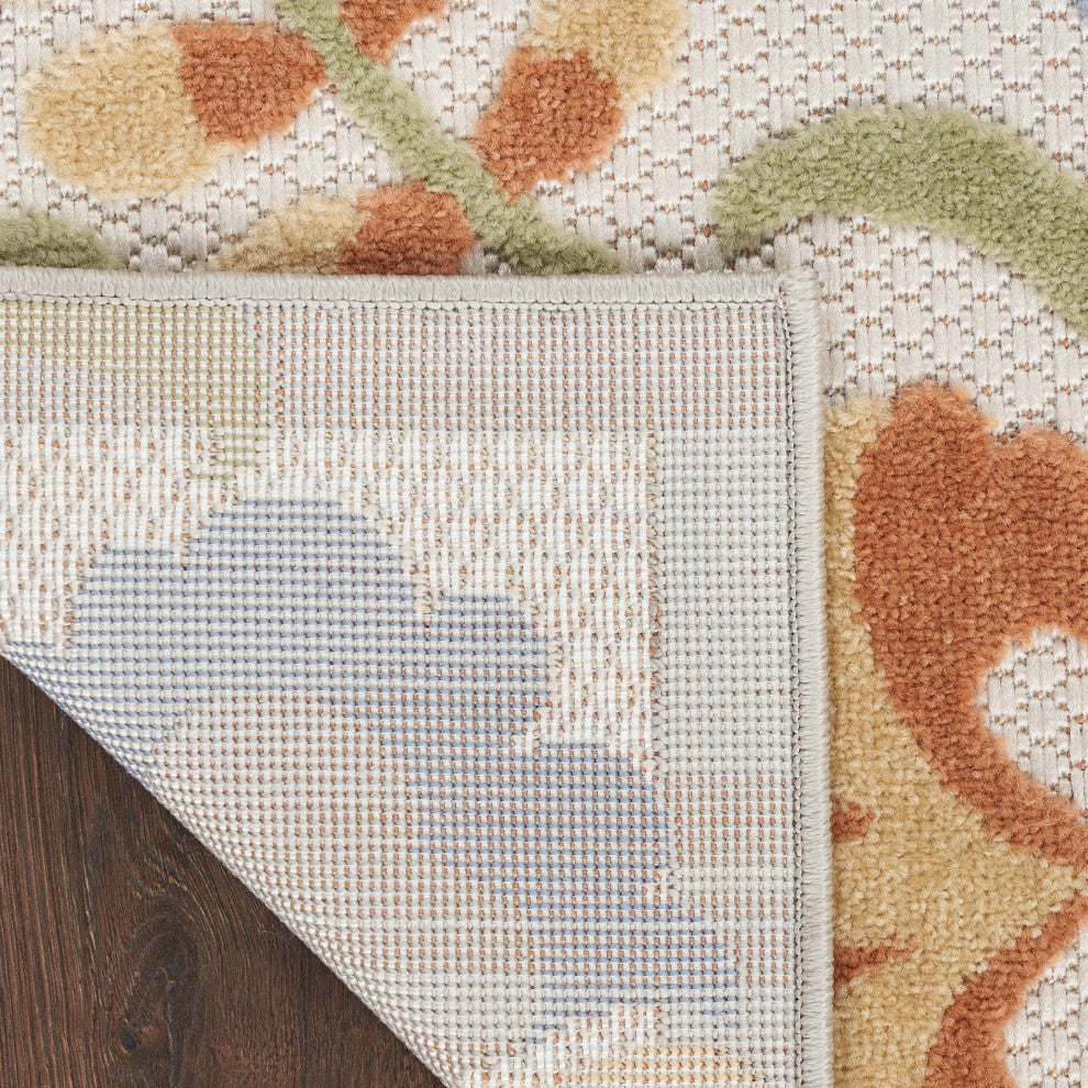 Nourison Aloha 7'10" x 10'6" Ivory Blue Outdoor Area Rug