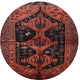 Ahgly Company Indoor Round Traditional Area Rugs, 3' Round