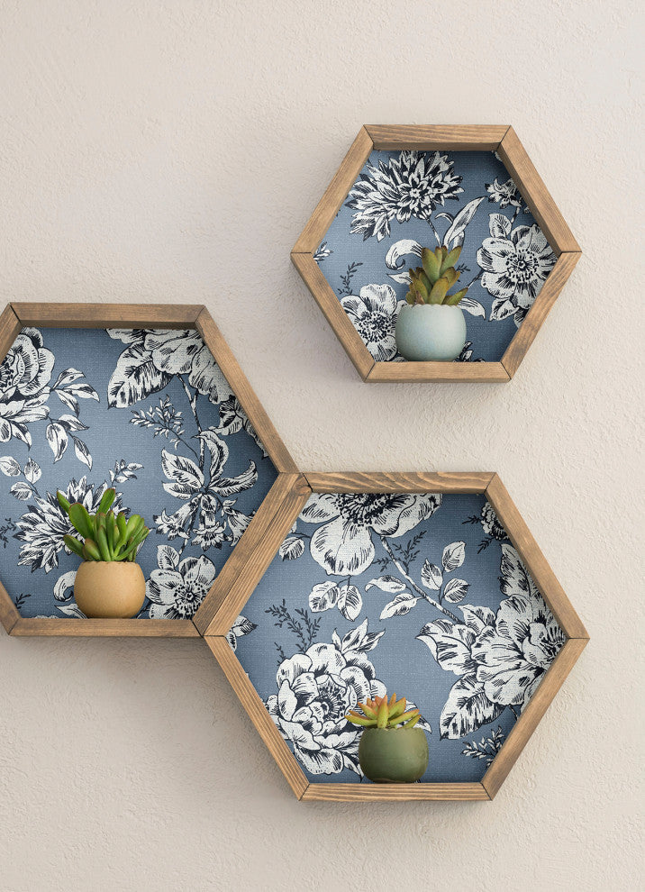 Blue Winifred Peel & Stick Wallpaper