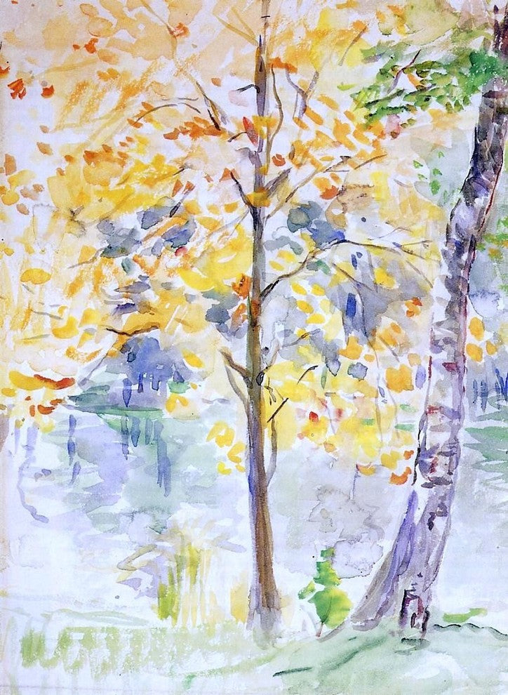 Berthe Morisot Fall Colors in the Bois de Boulogne Wall Decal Print
