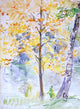 Berthe Morisot Fall Colors in the Bois de Boulogne Wall Decal Print
