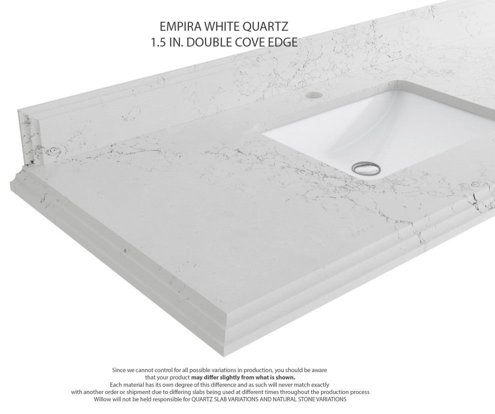 Cambridge 84" Double Sink Bath Vanity in Evergreen 1.5" Empira Quartz