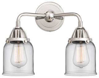 Small Bell Bath Vanity Light, Polished Chrome, Clear, Clear