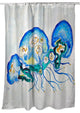 Betsy Drake Multi Jellyfish Shower Curtain