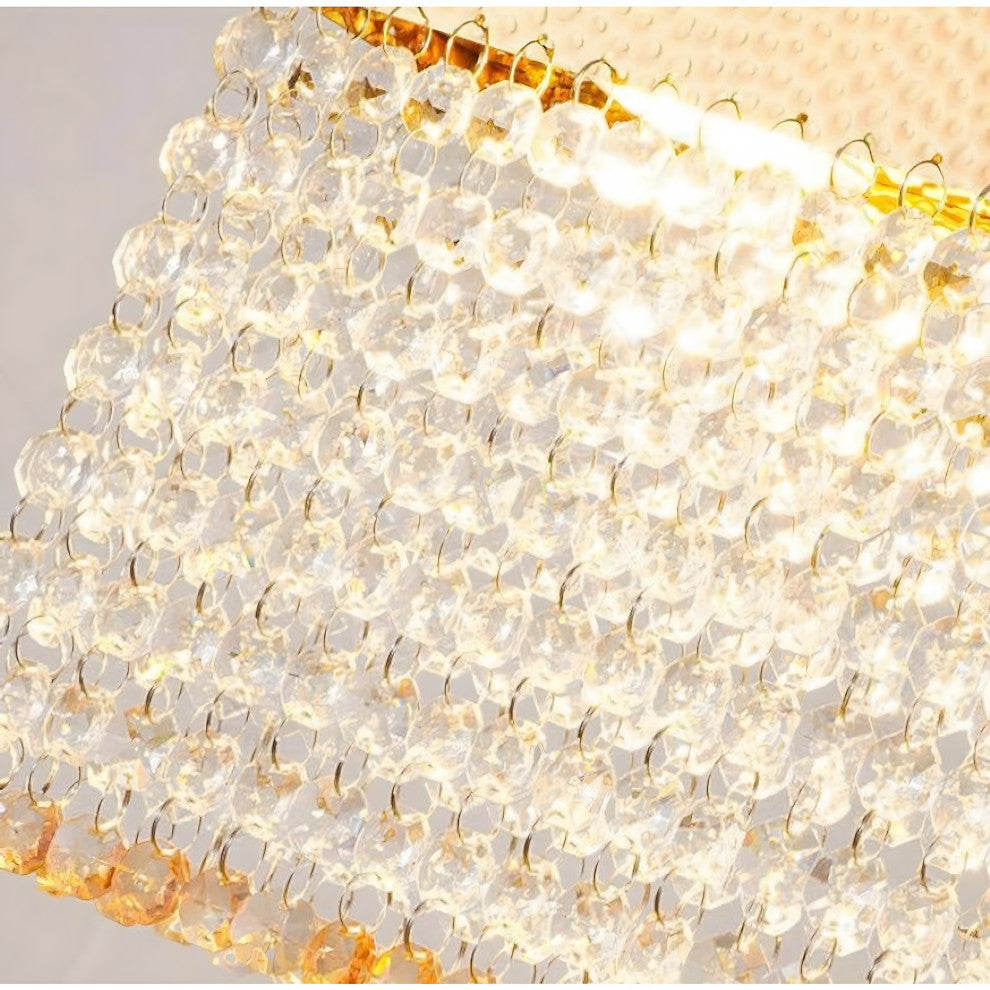 La Rochette | Gorgeous Crystal Blocks LED Ceiling Chandelier