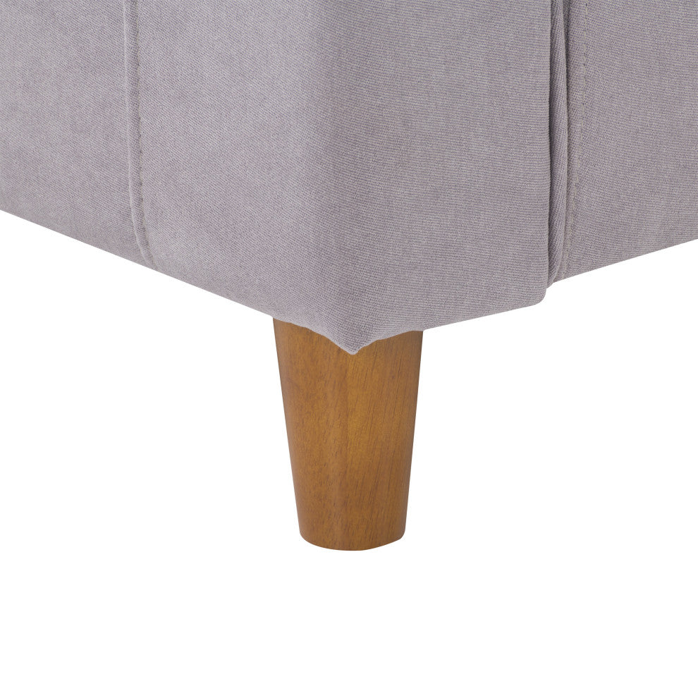 CorLiving Georgia Light Grey Upholstered Accent Chair