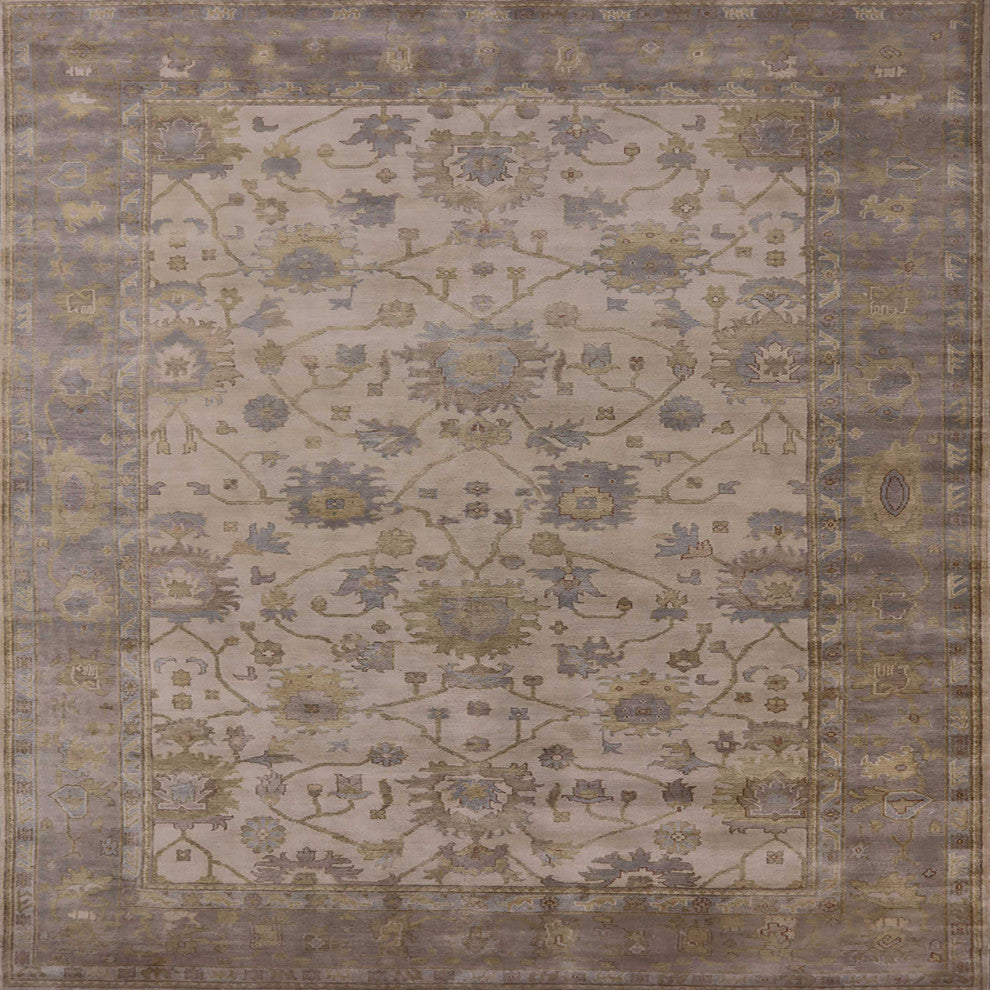Ahgly Company Indoor Square Mid-Century Modern Area Rugs, 5' Square