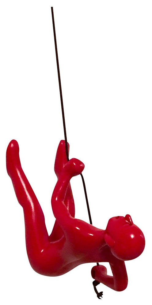 Climbing Man Wall Art -Position 2- RED!