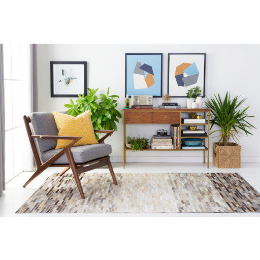 Surya Outback OUT-1003 5'x8' Rug, Ivory/Taupe/Dark Brown