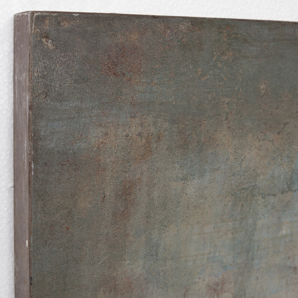 Gondolas Wall Art Mixed Media Hand Painted Iron Wall Sculpture, 48"x 32"