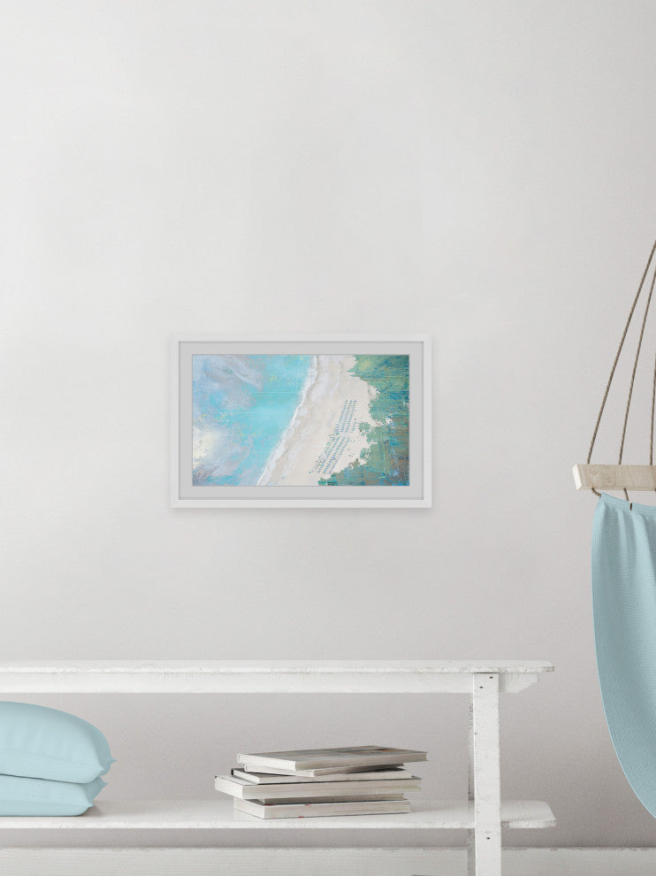 "Coastal Sand" Framed Painting Print, 24"x16"