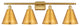 Ballston Cone Bath Vanity Light, Satin Gold, Satin Gold