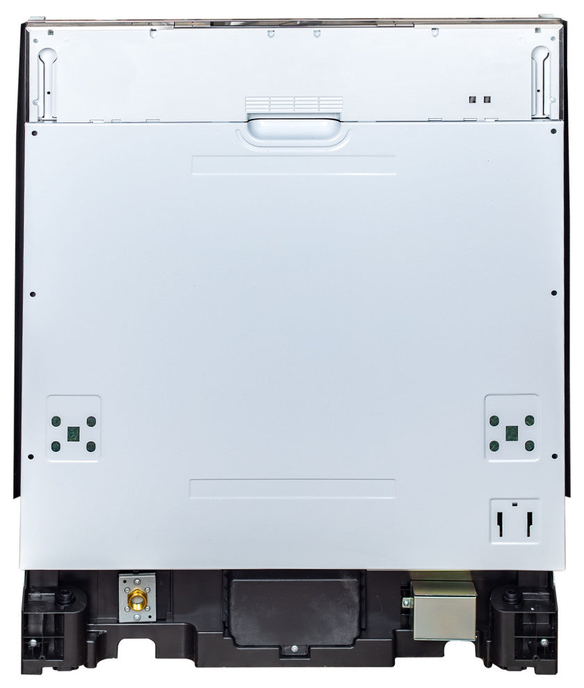 24 in. Black Stainless Top Control Dishwasher, Stainless Steel Tub
