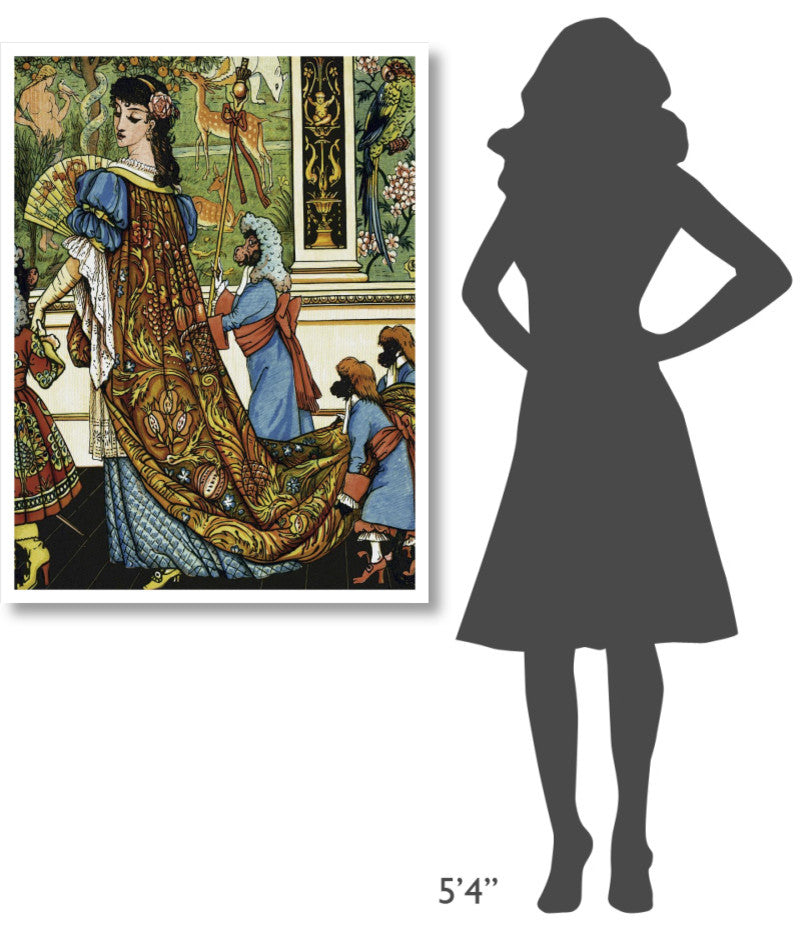 "Beauty and the Beast - Beauty" Digital Paper Print by Walter Crane, 32"x42"