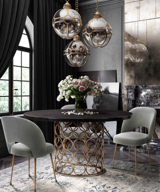 Swell Light Grey Velvet Chair - Grey