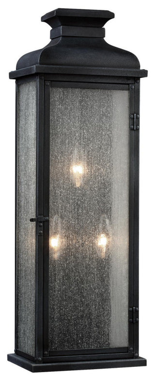 Pediment 3-Light Lantern, Dark Weathered Zinc