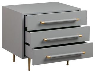Trident Nightstand, Gray
