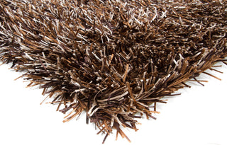 Iris Contemporary Area Rug, Brown, 5'x7'6" Rectangle