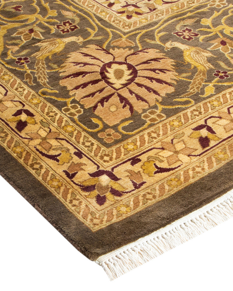 Mogul, One-of-a-Kind Hand-Knotted Area Rug Brown, 9' 0" x 12' 2"