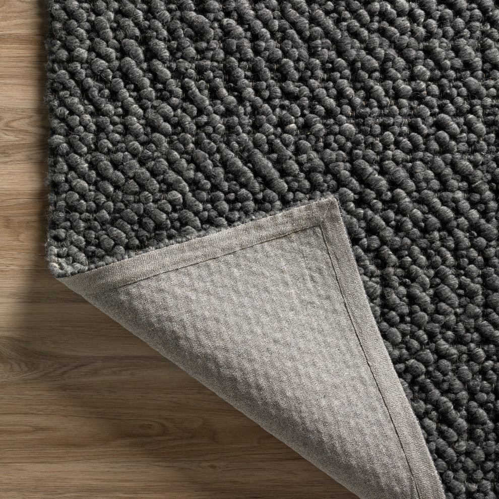 Gorbea GR1 Charcoal 6' x 6' Square Rug