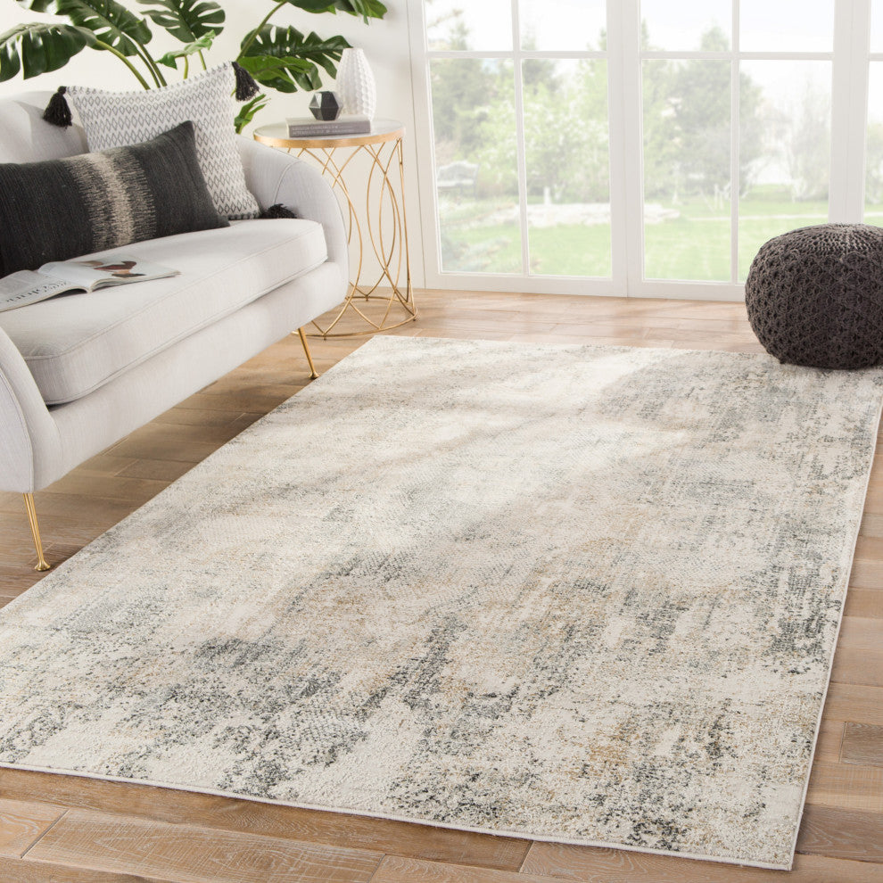 Jaipur Living Ramsey Medallion Gray/ Gold Area Rug 3'11"X5'11"