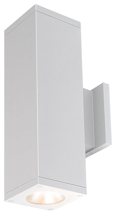 Cube Architectural 5" LED Wall-Light Straight 40 Deg Beam 3000K 90 CRI, White