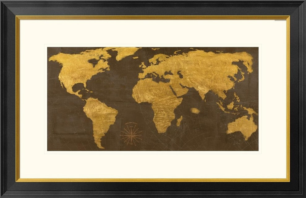 "Geo II" Framed Digital Print by Joannoo, 34x22"