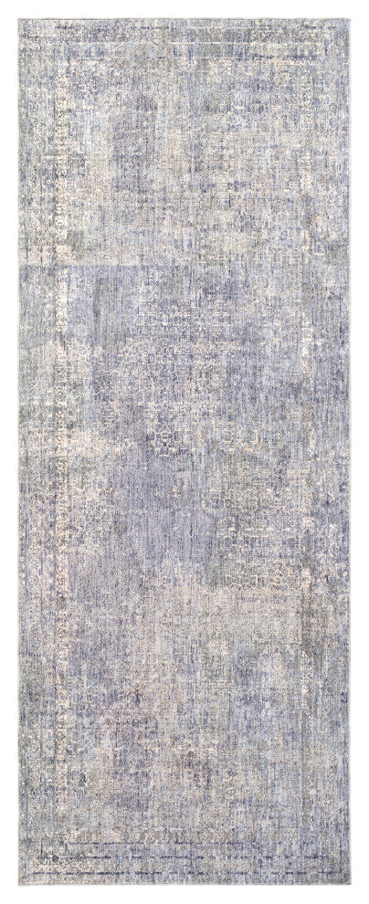 Surya Presidential PDT-2320 5'x8'2" Rug, Bright Blue/Dark Green/Medium Gray