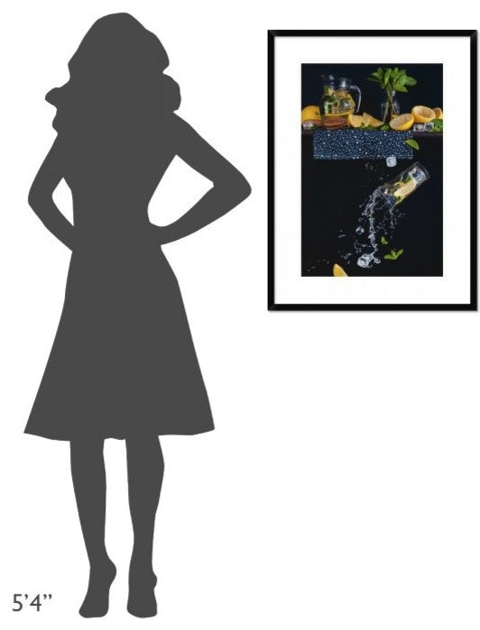 "Lemonade From The Top Shelf" Framed Digital Print by Dina Belenko, 24x32"