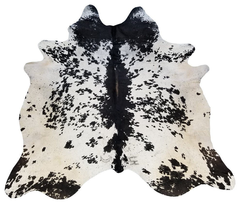 Black and White Salt and Pepper Brazilian Cowhide, 6x7